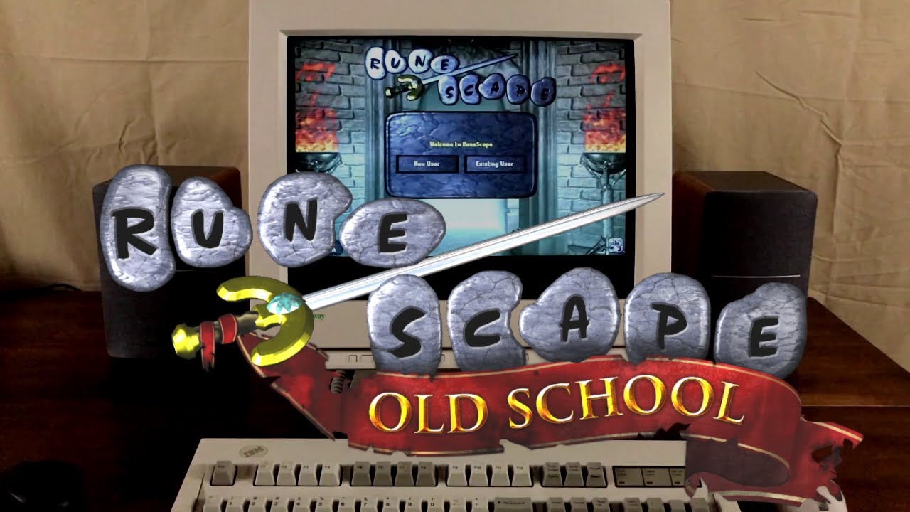 Playing Runescape on a CRT Monitor (cozy)