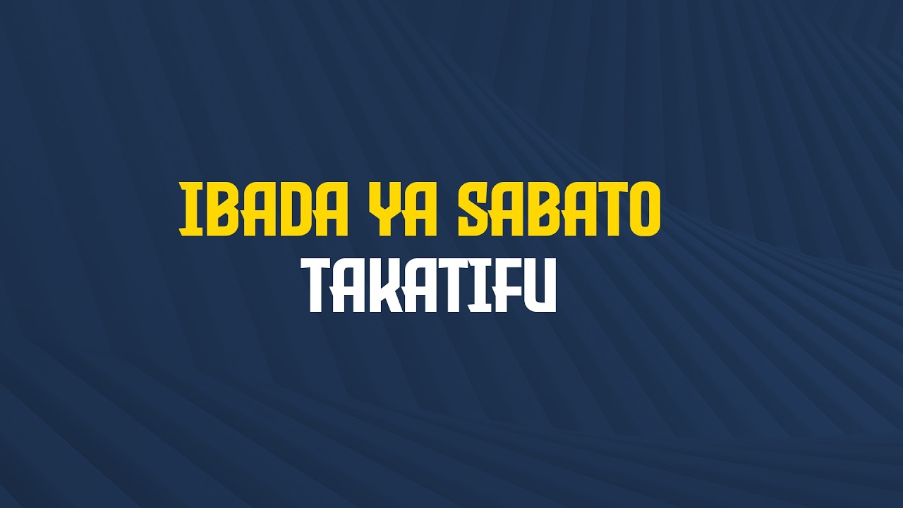 🔴#LIVE: IBADA YA SABATO TAKATIFU || JE SISI NIWAKRISTO KWELI || Prof. JUSTINE URASA