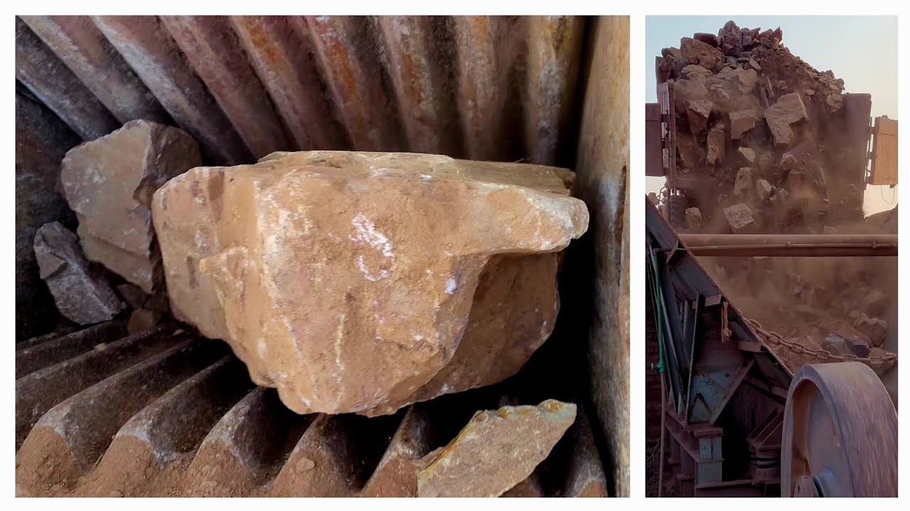 Jaw Crusher in Action | Jaw Crusher Working | Satisfying Stone Crushing Process