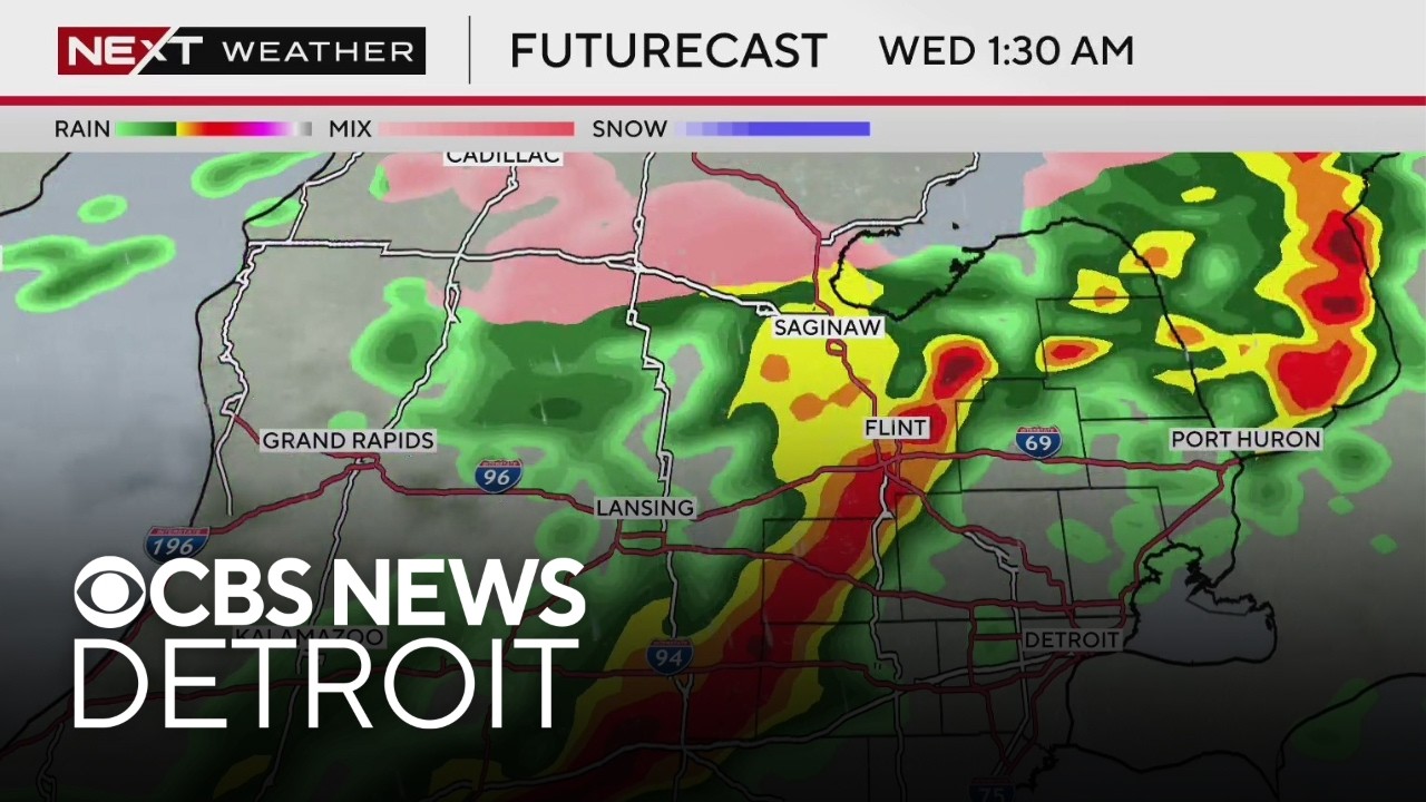 Severe weather heading to Southeast Michigan overnight Tuesday