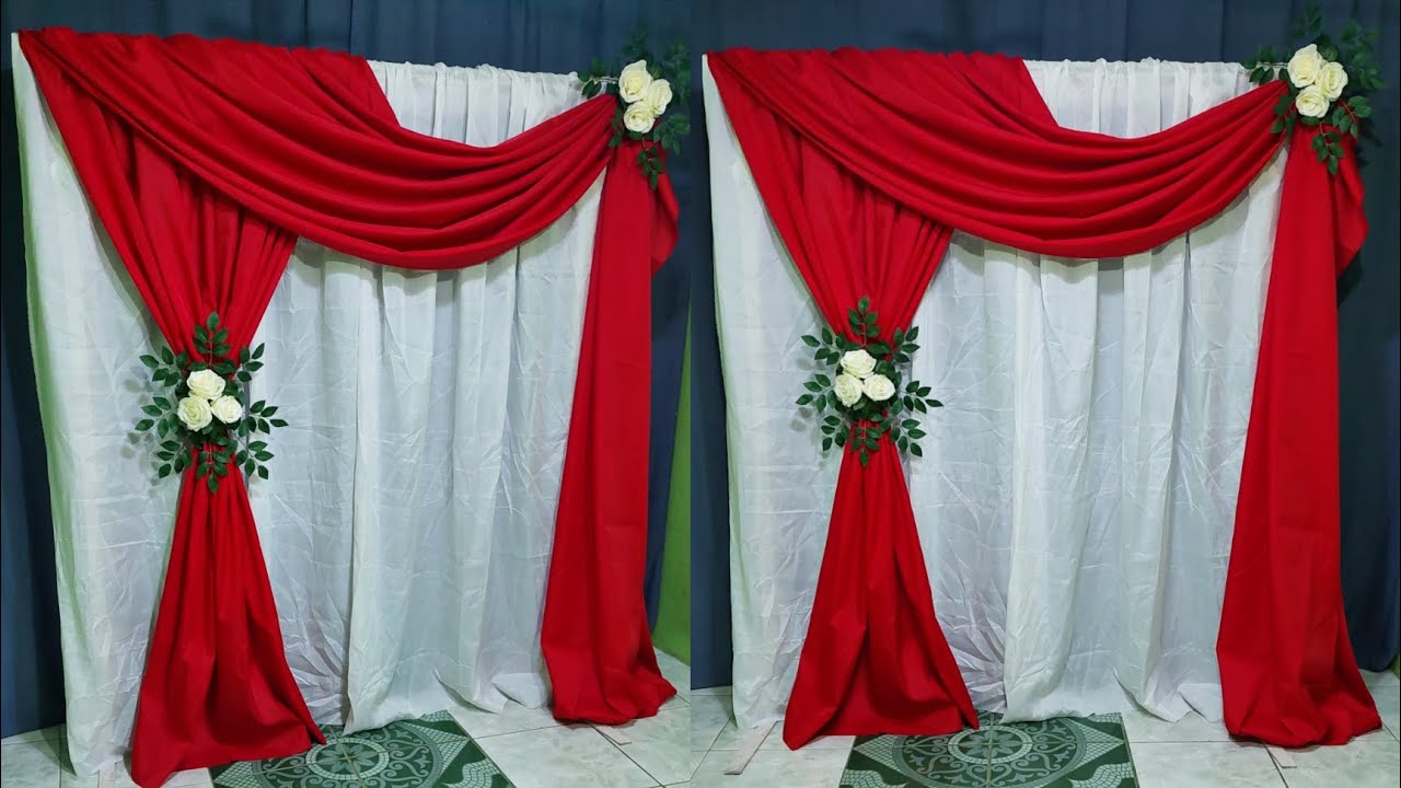 SIDE SCALLOP BACKDROP DESIGN IDEAS #valentines #wedding #anniversary #engagement #birthday #baptism