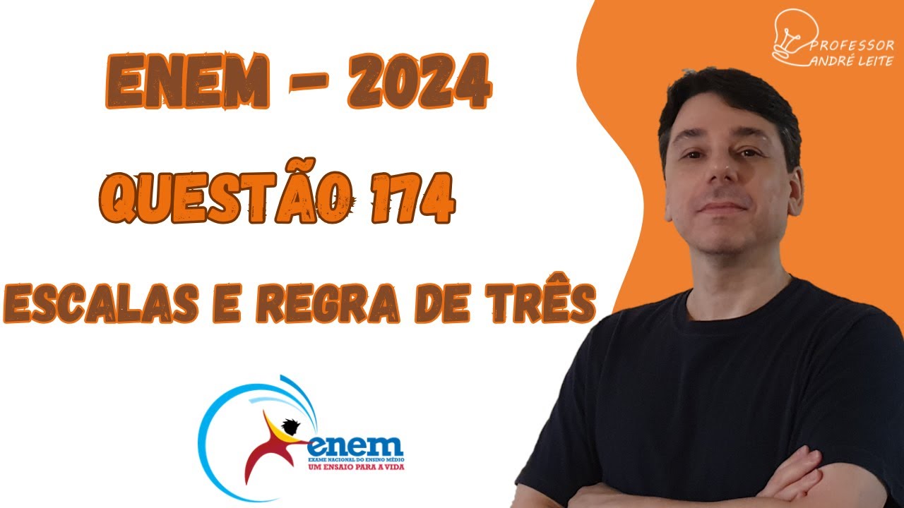 Enem 2024 - Questão 174 - Escalas e Regra de Três