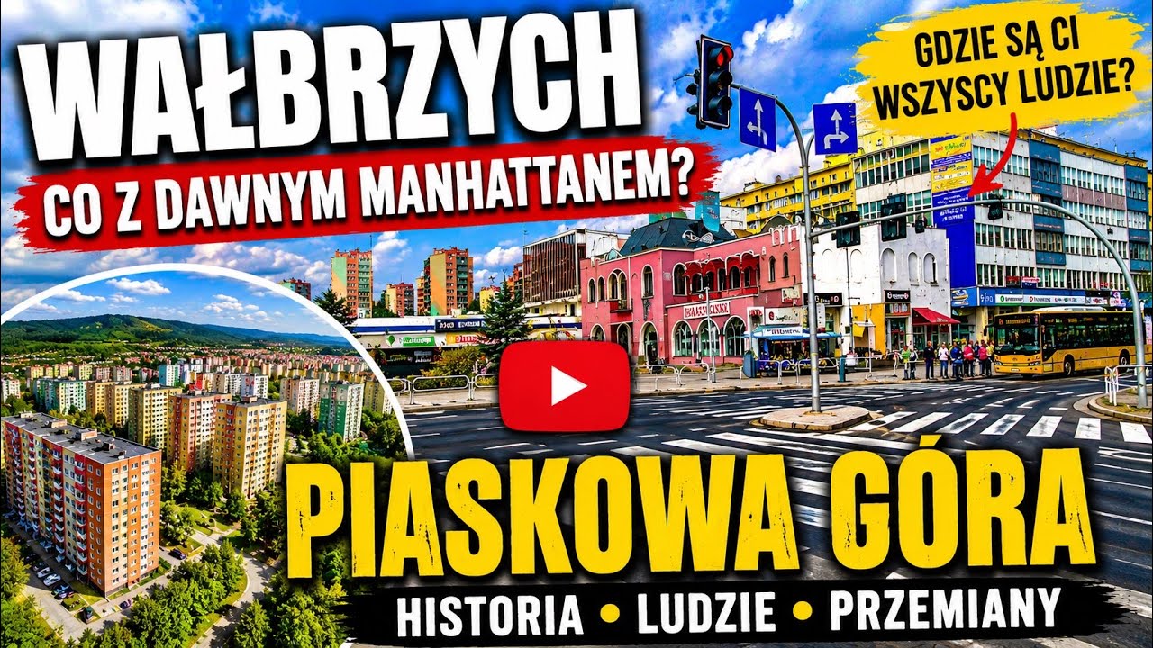 WAŁBRZYCH Piaskowa Góra Jak się zmienił MANHATTAN I Gdzie są ci wszyscy ludzie z przed 30 Lat. [4K]