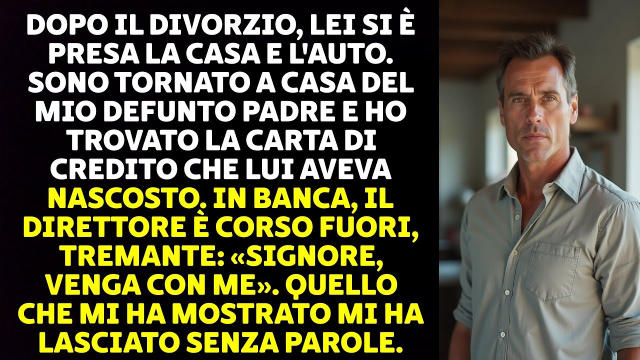 DOPO IL DIVORZIO, MIA MOGLIE MI HA GETTATO L'ANELLO AI PIEDI. NON SE LO ASPETTAVA...