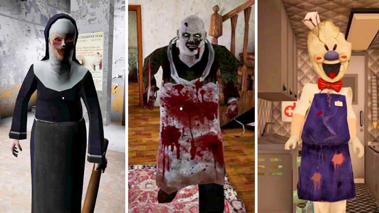 Keplerians Horror Games Old Versions Full Gameplay | The Nun Vs Psychopath Hunt Vs Ice Scream