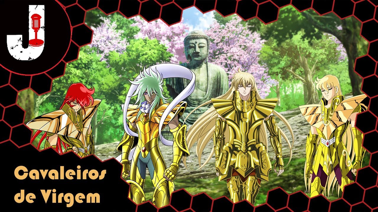 Rap Asmita, Shaka, Fudou e Shijima (Saint Seiya) Cavaleiros de Virgem