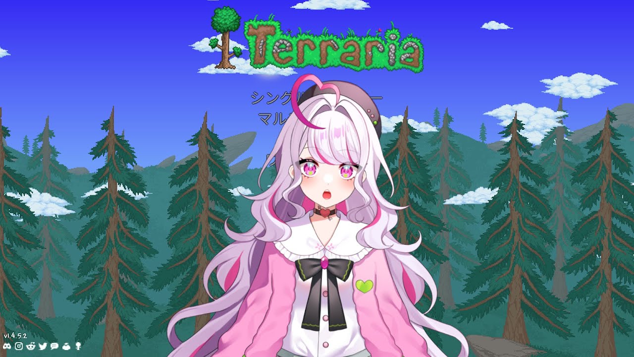 【Terraria】初めてのテラリア！1日目！【バ美肉】