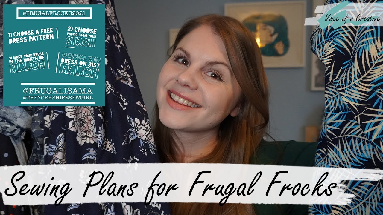 Sewing Plans for Frugal Frocks 2021- Using Free Patterns and My Fabric Stash.