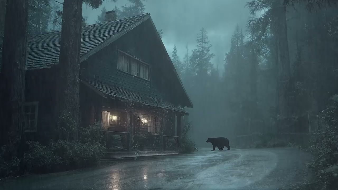 Sleep Fast with Intense Rain in the Forest | Natural White Noise for Relaxation & Study Sessions
