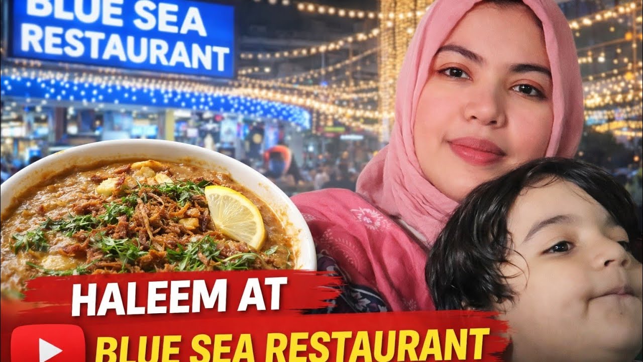 Haleem at Blue Sea Restaurant 😍 | Ramzan Special Haleem in Hyderabad