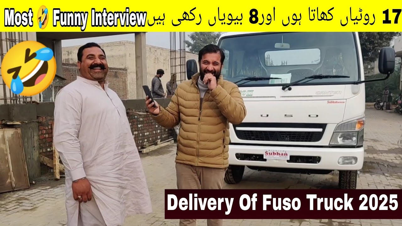 1st Vehicle in 2025 Model Mitsubishi Fuso canter Fuso truck To Honour able Customer Mr Nazakat Ali