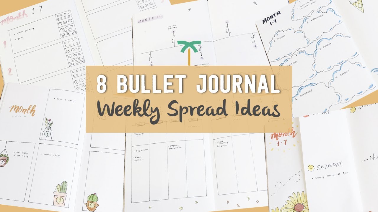 8 Bullet Journal Weekly Spread Ideas