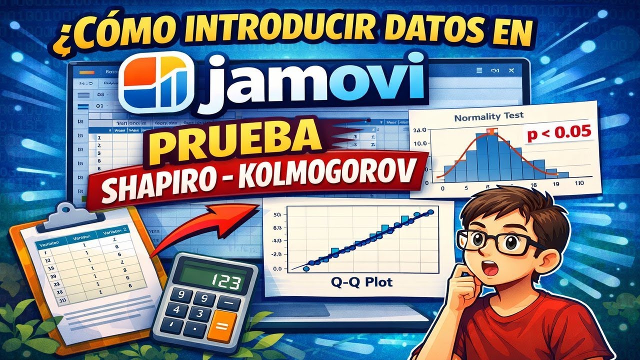 ¿Cómo introducir datos en Jamovi? - Prueba Shapiro   Kolmogorov