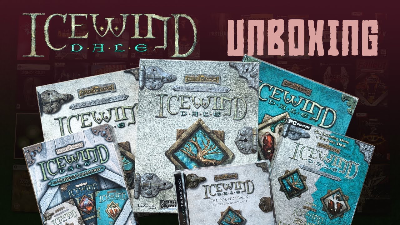 Icewind Dale + Heart of Winter (US & EU) Big Box PC Unboxing