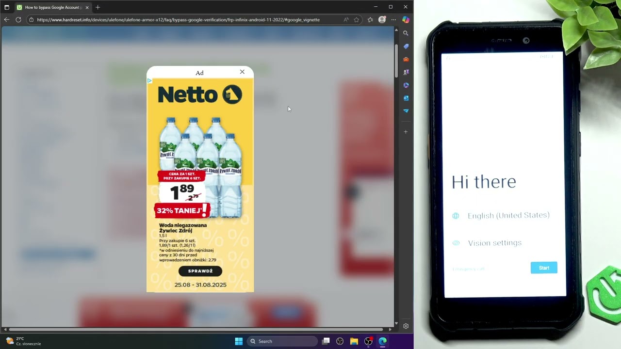 ULEFONE Armor X12 – Bypass FRP and Remove Google Account Verification