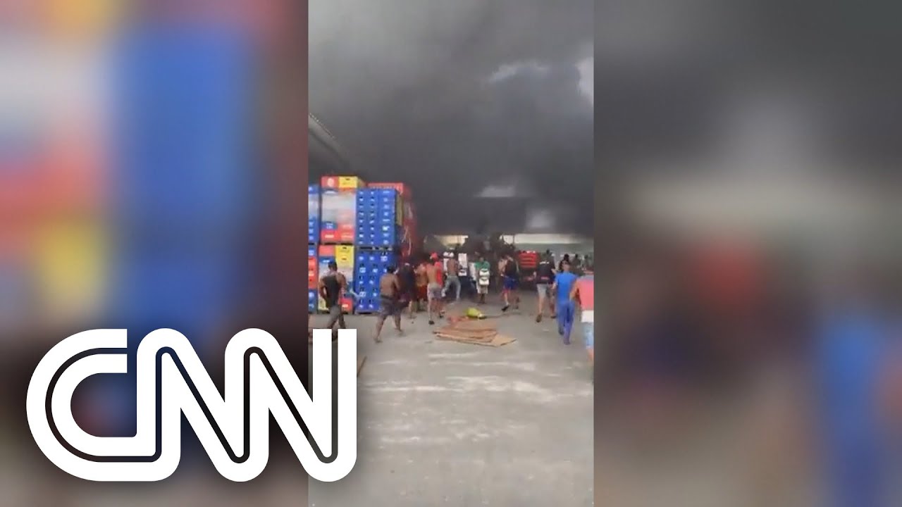 Incêndio atinge Ceasa do RJ; depósitos são saqueados | VISÃO CNN