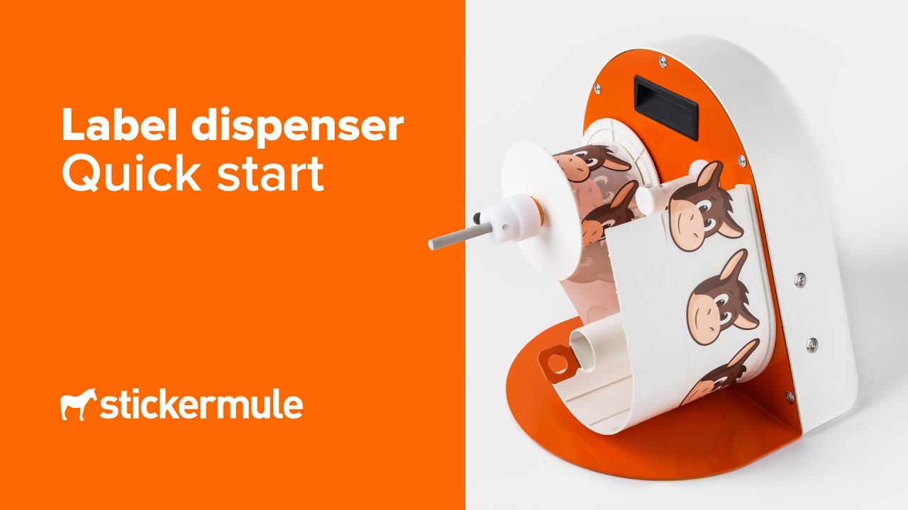How to use the Sticker Mule Label Dispenser