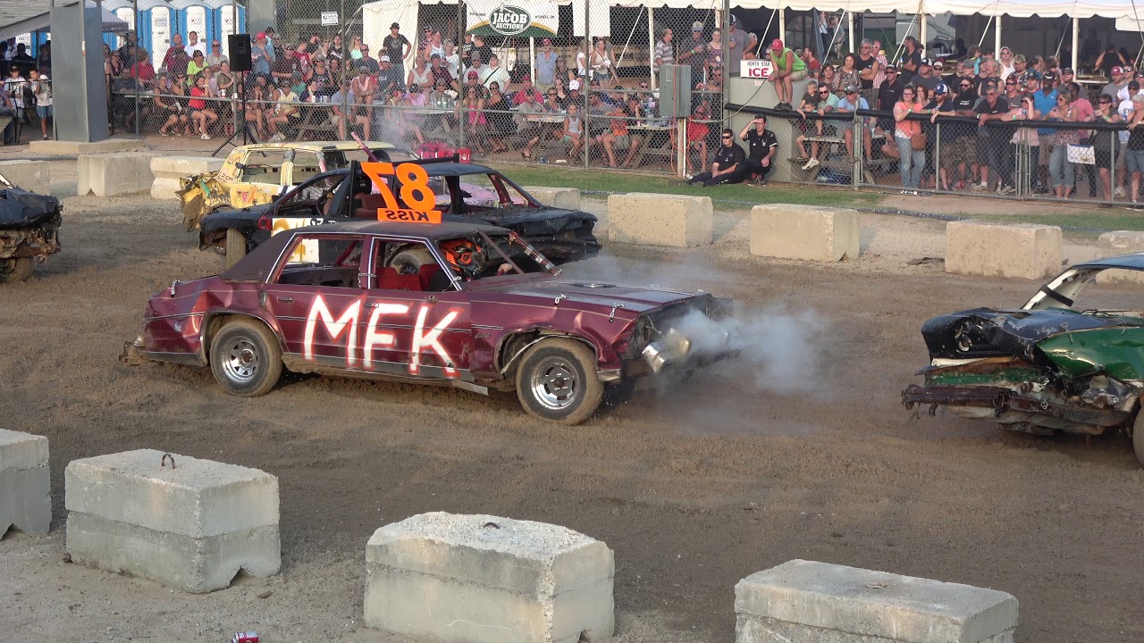 Mitchell Fair Demolition Derby 2018 | Full Size Straight Stock