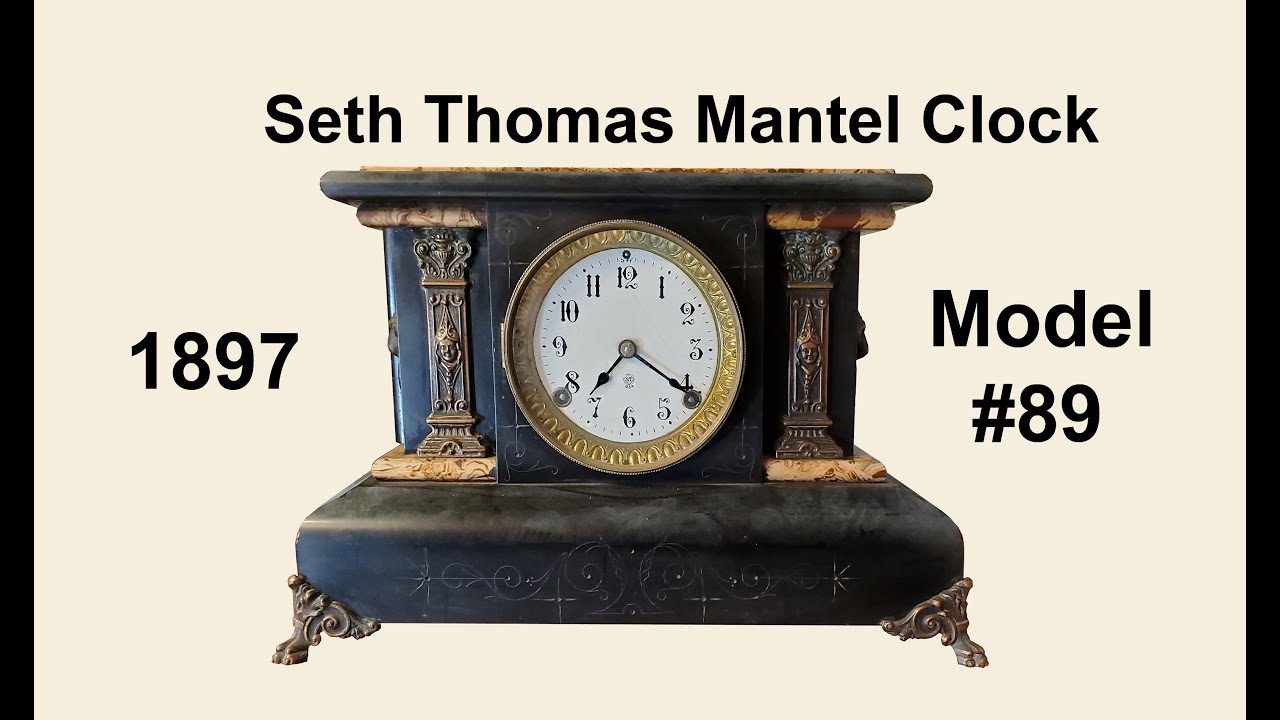 Seth Thomas Mantel Clock Movement 1897 Restore for Rod from Washington  #47