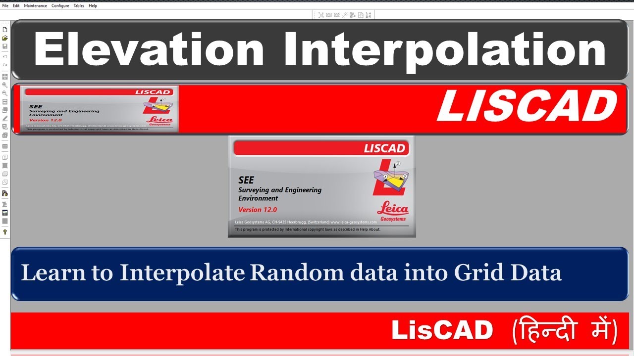 How is Data to Grid Interpolation done in LisCAD Software #AttractionByAlokDPatel