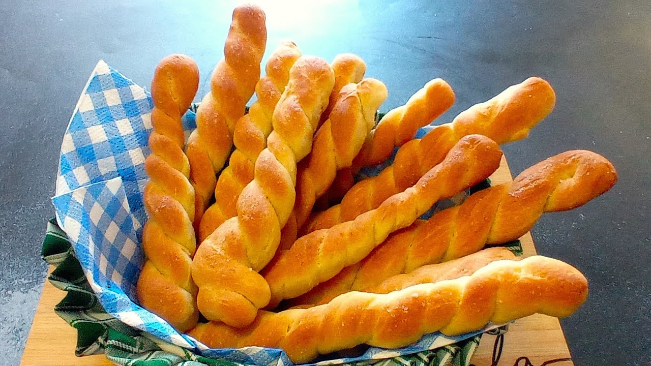 TRECCINE DI FOCACCIA - CROCCANTI FUORI, SOFFICI DENTRO - IDEALI PER IL VOSTRO CESTINO DEL PANE