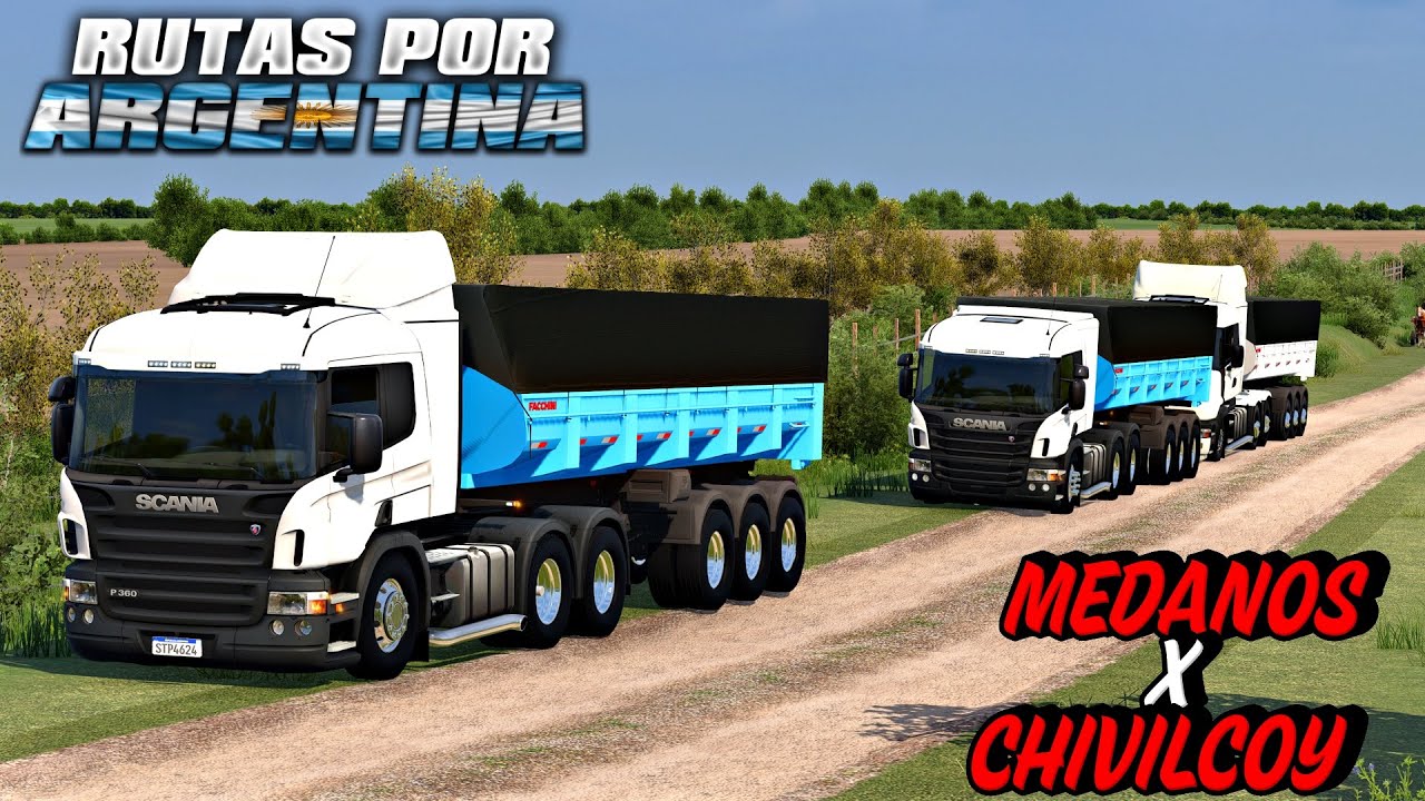 ETS2 - VIAJE DE SCANIA P + CASAMBA CARGADO DE TRIGO - MAPA CEIBO SV 128 PLAYERS - ETS2 MODS 1.55