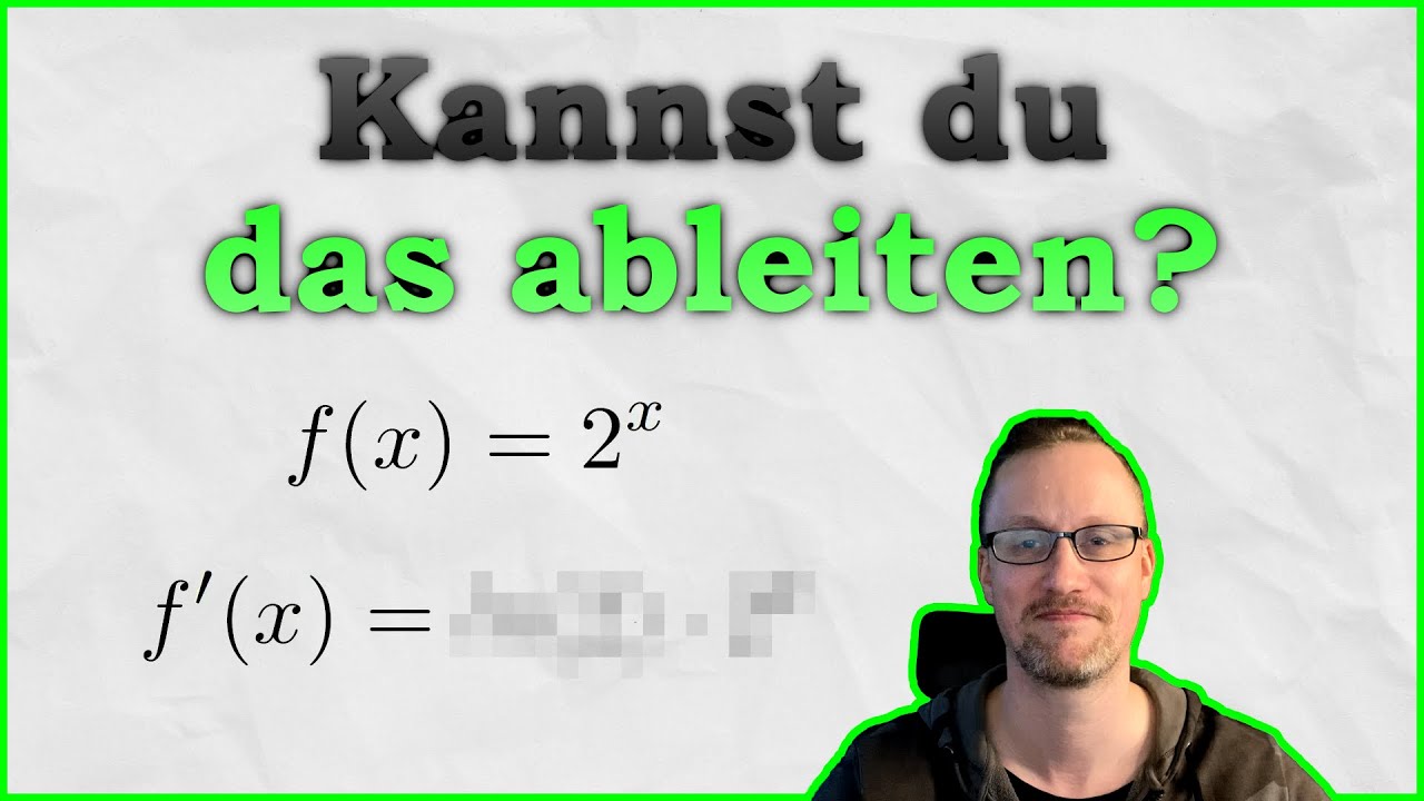 Beliebige Exponentialfunktionen ableiten - Kurzer Mathetrick