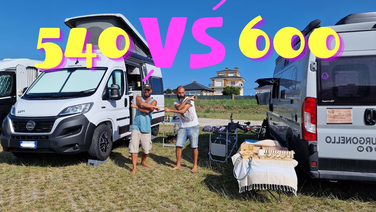 VAN a CONFRONTO:  Hymer 540 VS  Chausson 600