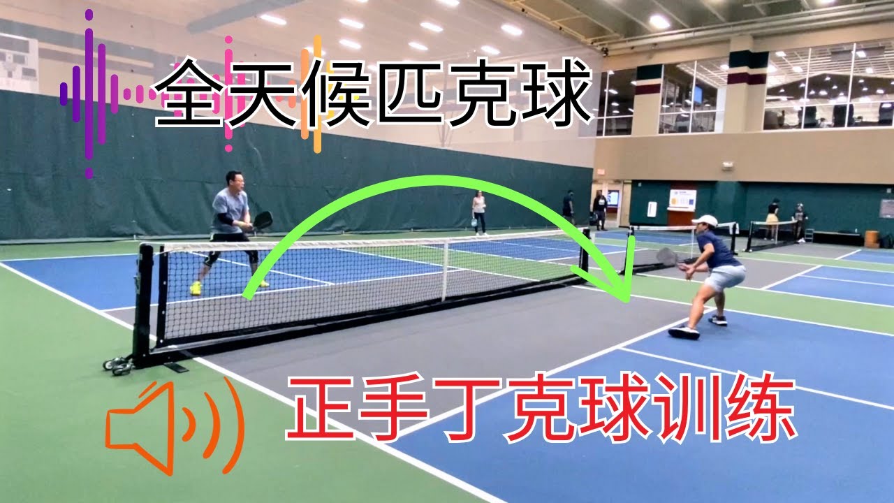 正手丁克球训练 - Forehand cross court dink drill