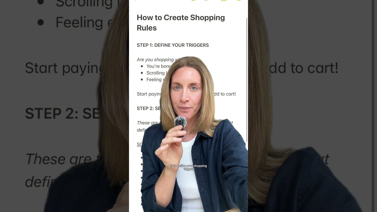 Spending rules will help you stop over consuming and impulse shopping!