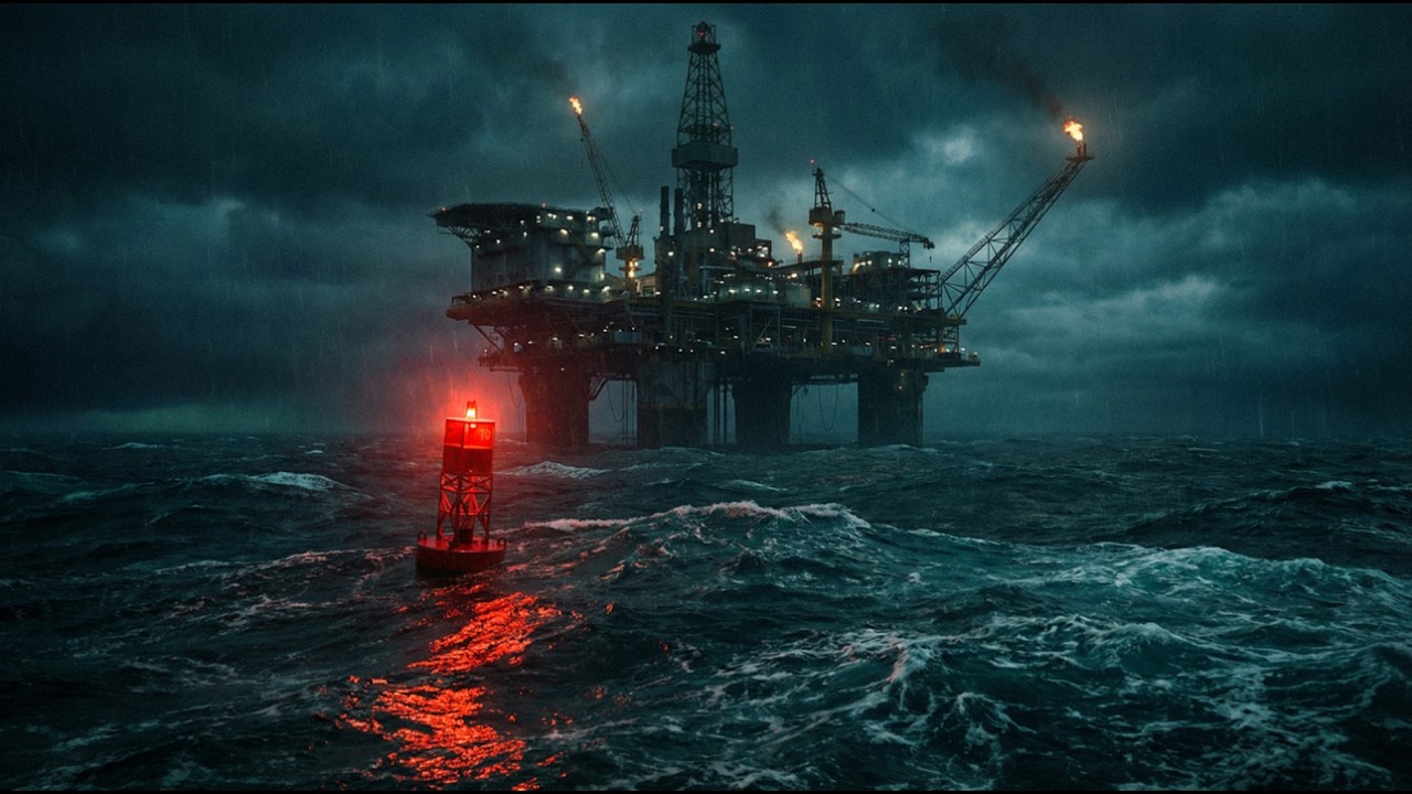 Dark Ocean & Industrial Isolation — Cinematic Night Ambient (30 Minutes)