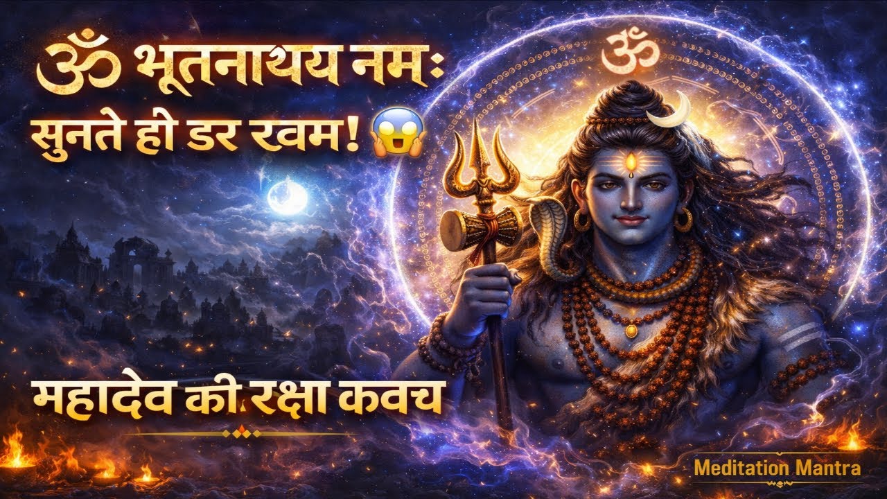 Om Bhootnathaya Namah Mantra | Shiva Meditation | Protection & Inner Power