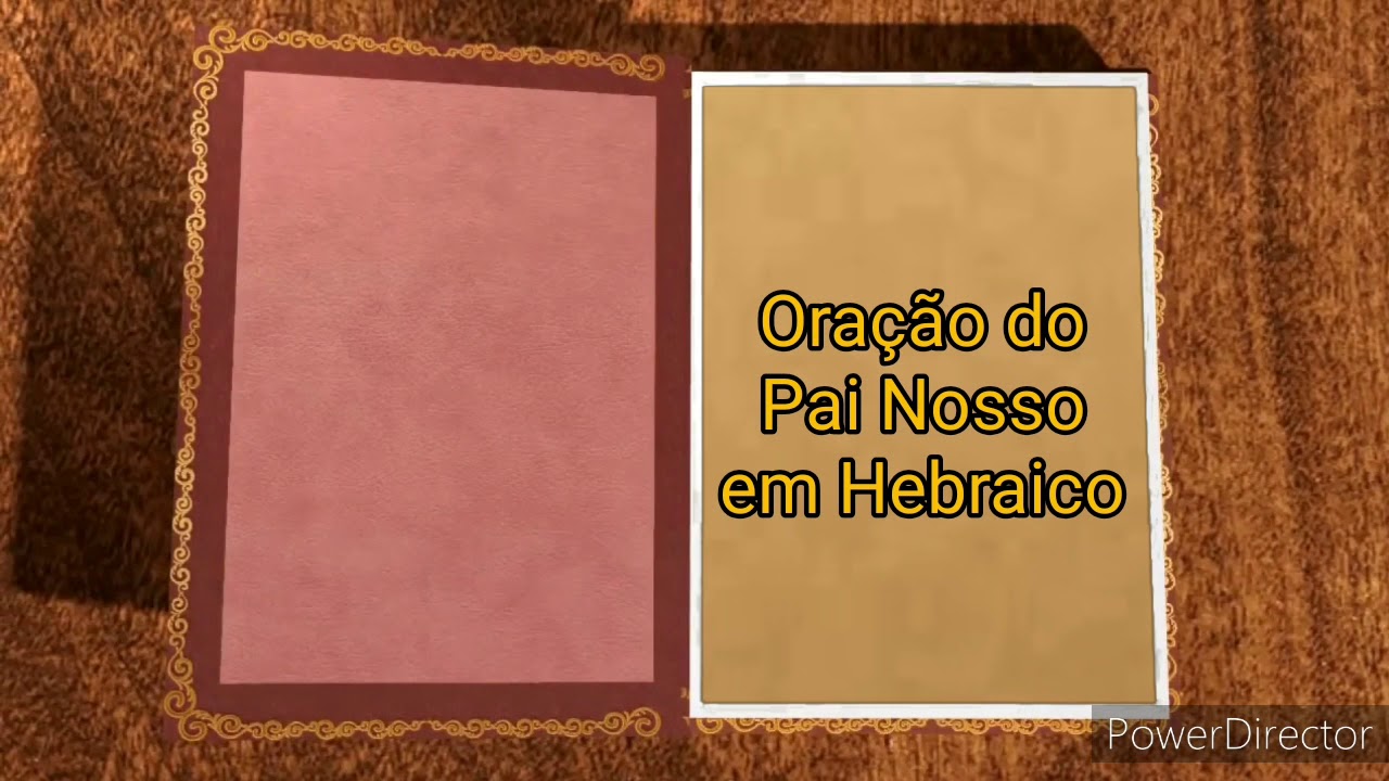 Pai nosso em Hebraico, muito fácil.