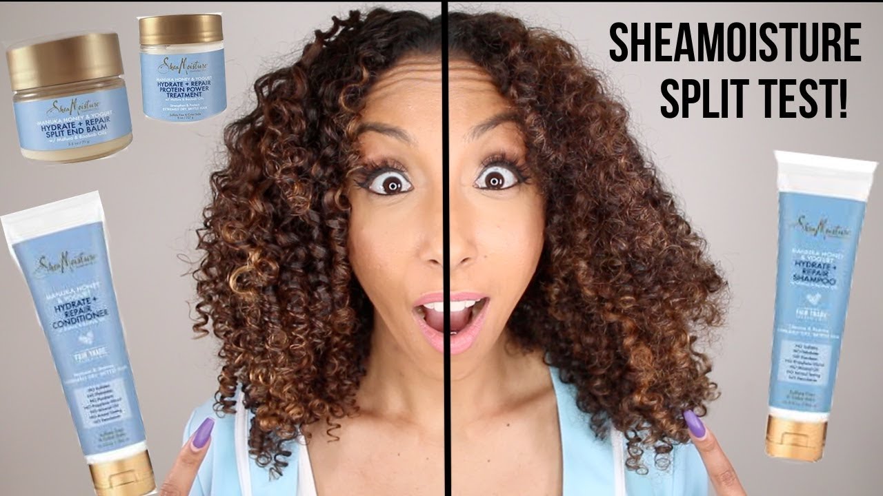 NEW!! SheaMoisture Manuka Honey + Yogurt Split Test! Review & Demo!  | BiancaReneeToday