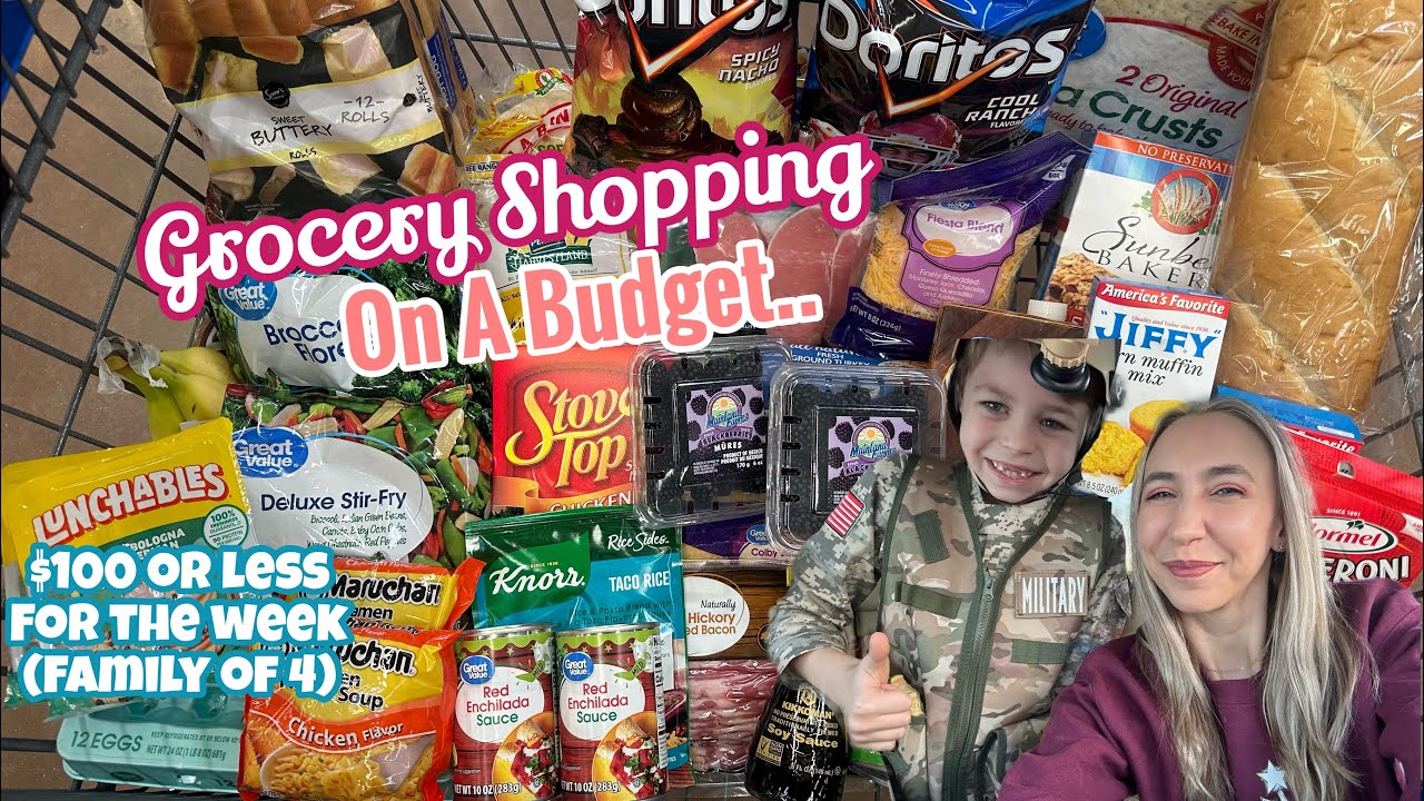 GROCERY SHOPPING ON A BUDGET AT WALMART + MEAL IDEAS | SAVE ON GROCERIES IN 2023