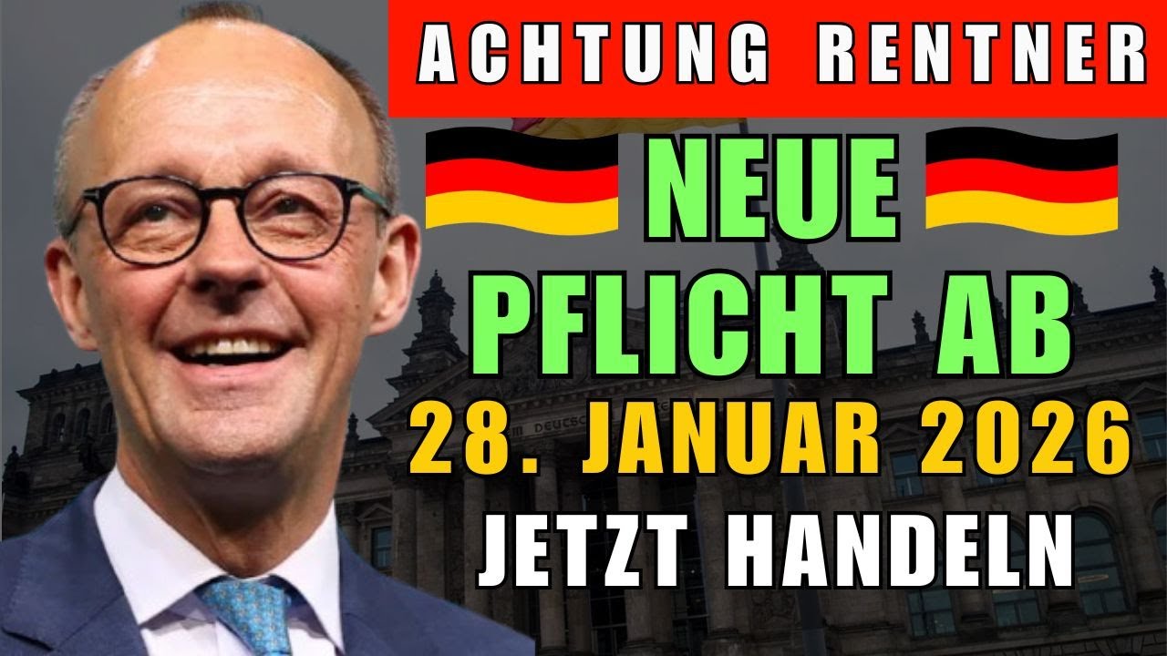 Achtung Rentner: Neue Pflicht ab 28. Januar 2026 – jetzt handeln