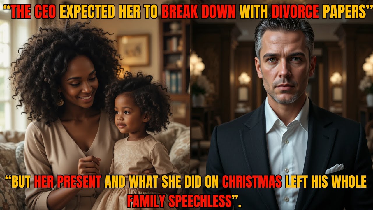 THE CEO EXPECTED HER TO BREAK DOWN ON CHRISTMAS WITH DIVORCE PAPERS — BUT HER PRESENT LEFT HIS WHOLE