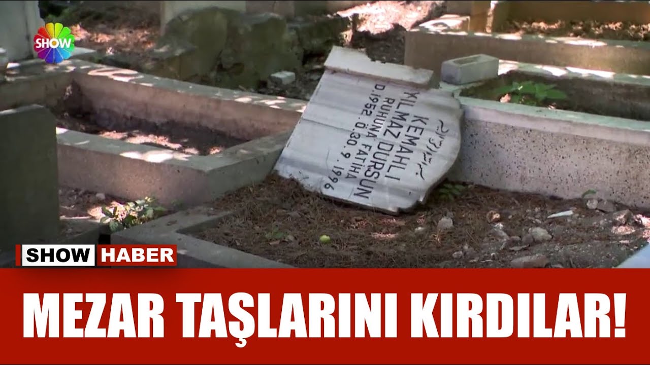 Yüzlerce mezar taşına zarar verdiler!