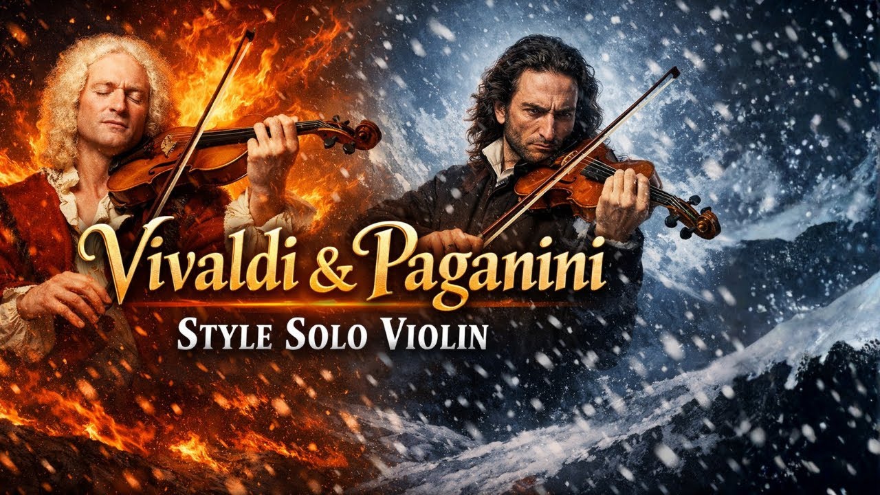 🎵Epic Solo Violin Music | Vivaldi Paganini Style | Pure Classical Violin
