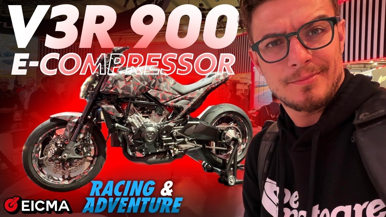 Невероятный прототип Honda V3R 900 E-Compressor: первый взгляд