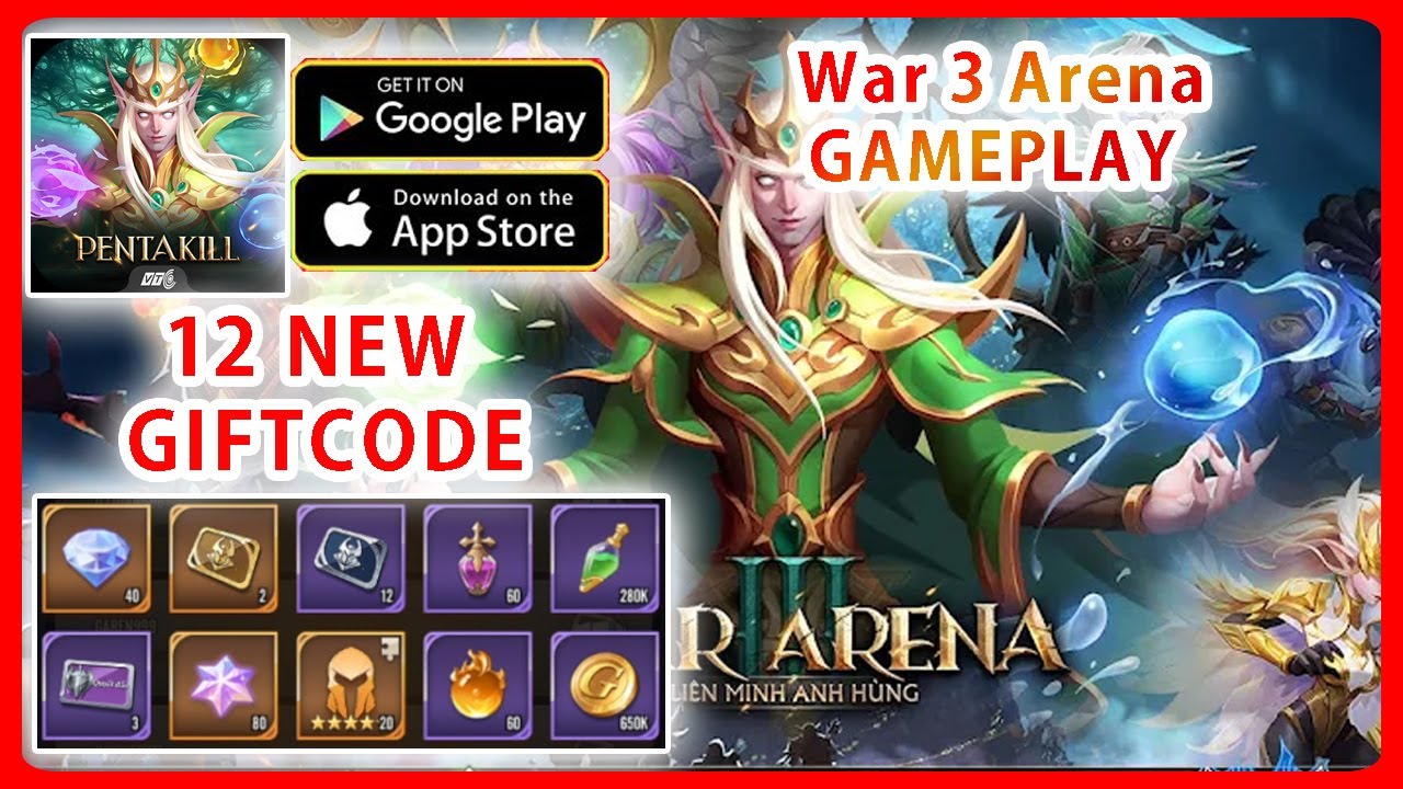 How to Redeem Codes War 3 Arena - Gameplay & All 12 Giftcodes (RPG Game Android iOS)