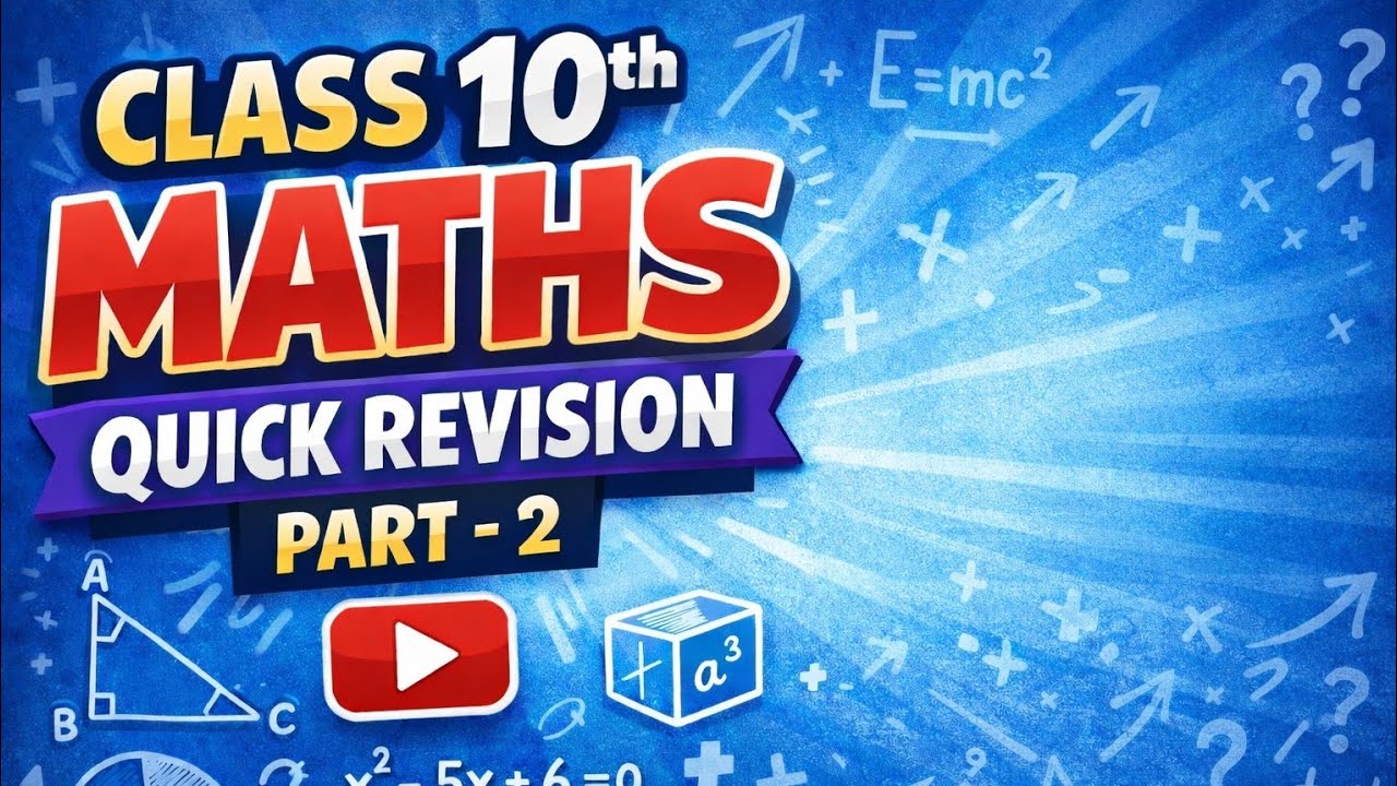##class 10th maths exam revision part 2