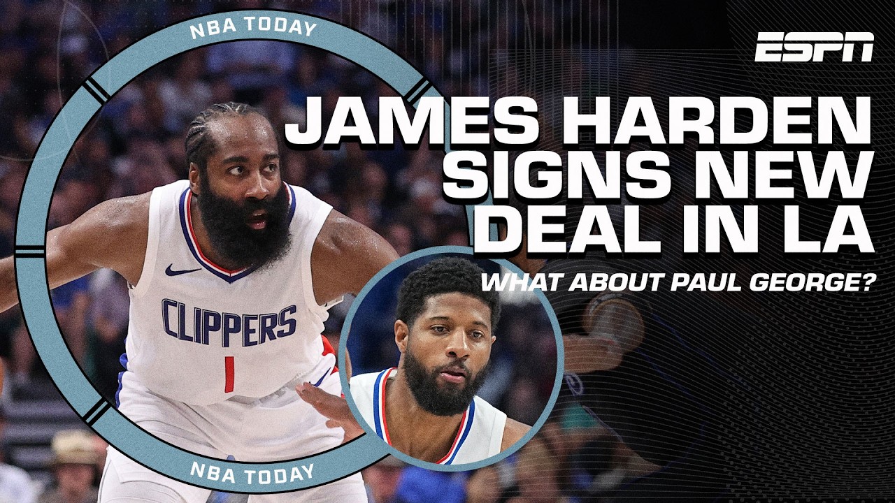 James Harden to sign 2-year/$70M deal to STAY WITH CLIPPERS 🚨 What about Paul George? | NBA Today