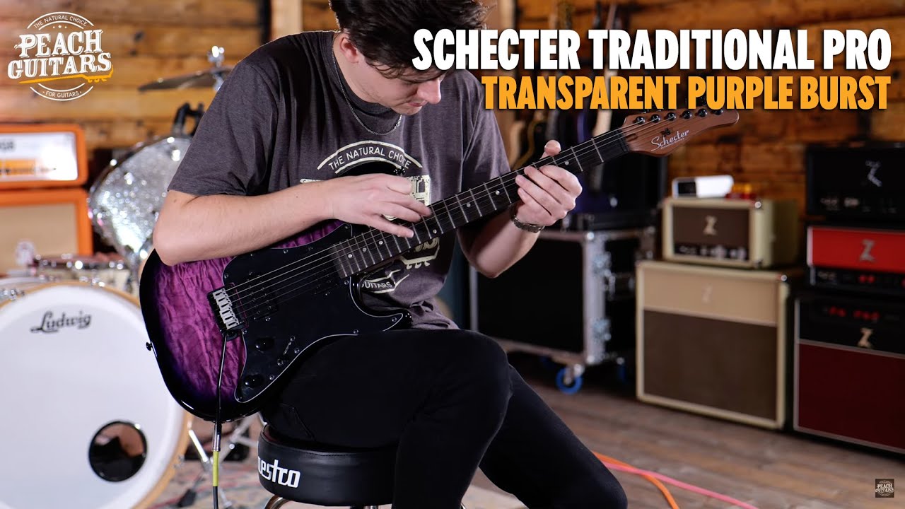 No Talking...Just Tones | Schecter Traditional Pro | Transparent Purple Burst