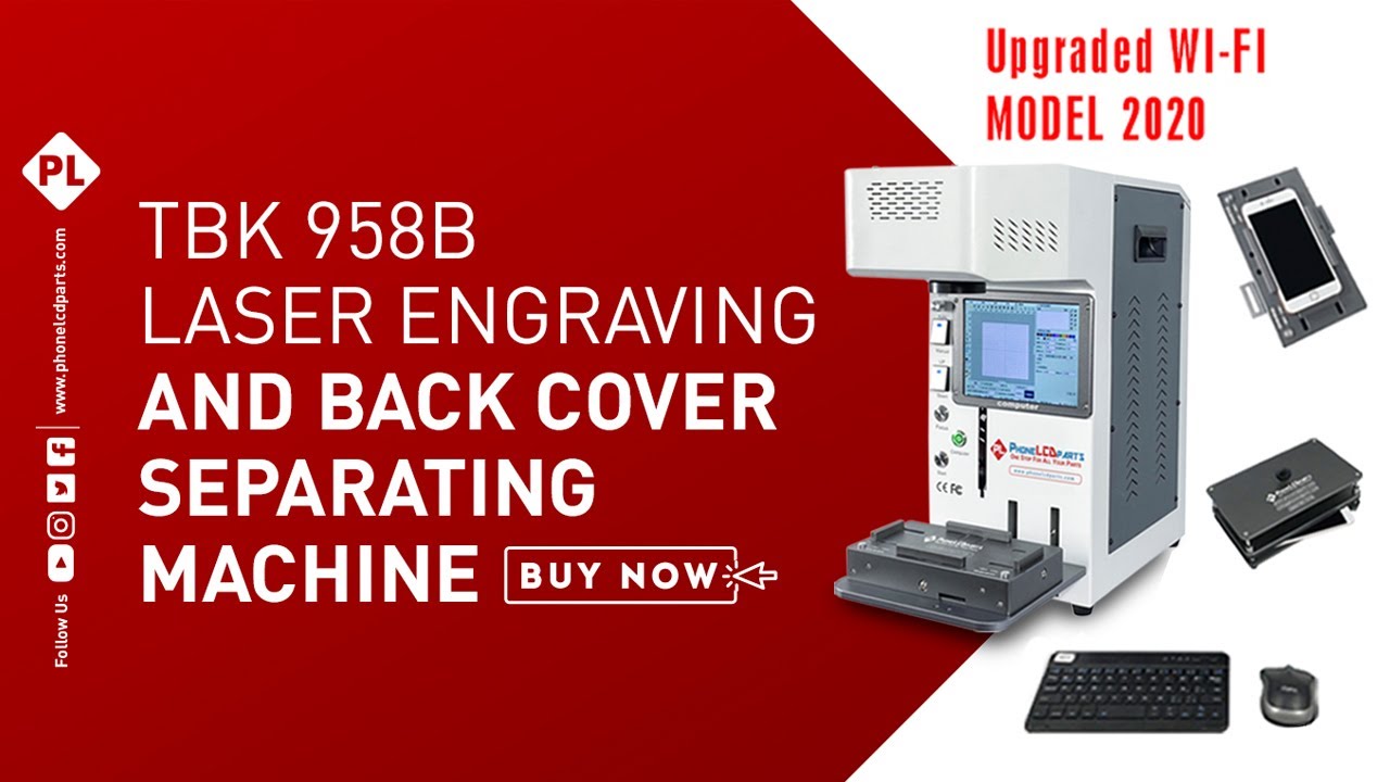 TBK 958B Back Cover Separating And Laser Engraving Machine WI-FI Edition