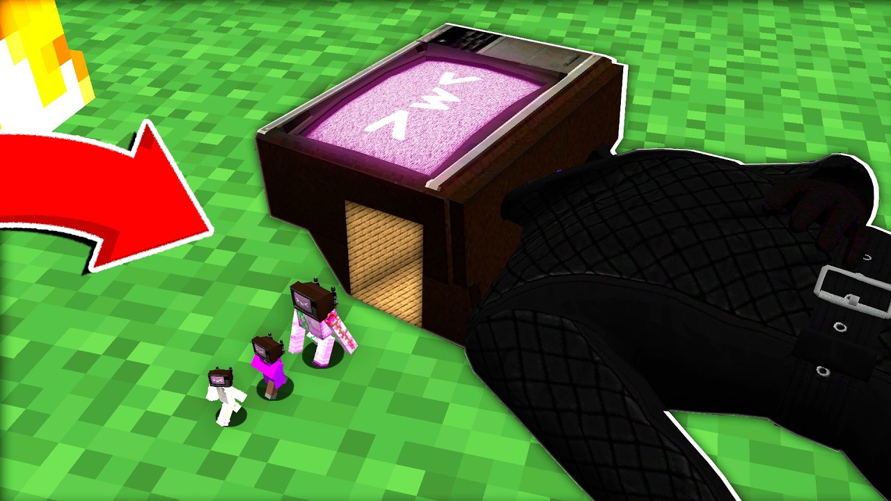 I found a TV WOMAN UPGRADE in Minecraft ! WOW!