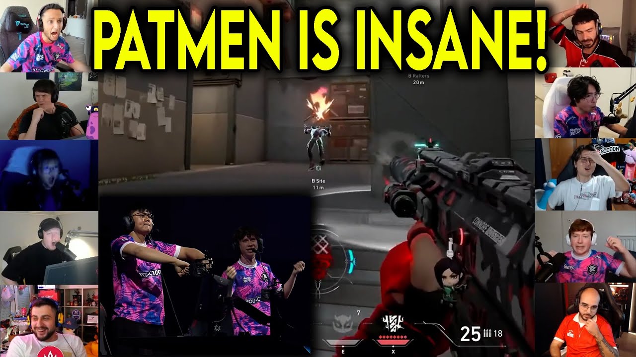 Valorant Streamers Reacts To PRX PatMen Insane 1v2 CLUTCH Against Sentinels In Masters Toronto