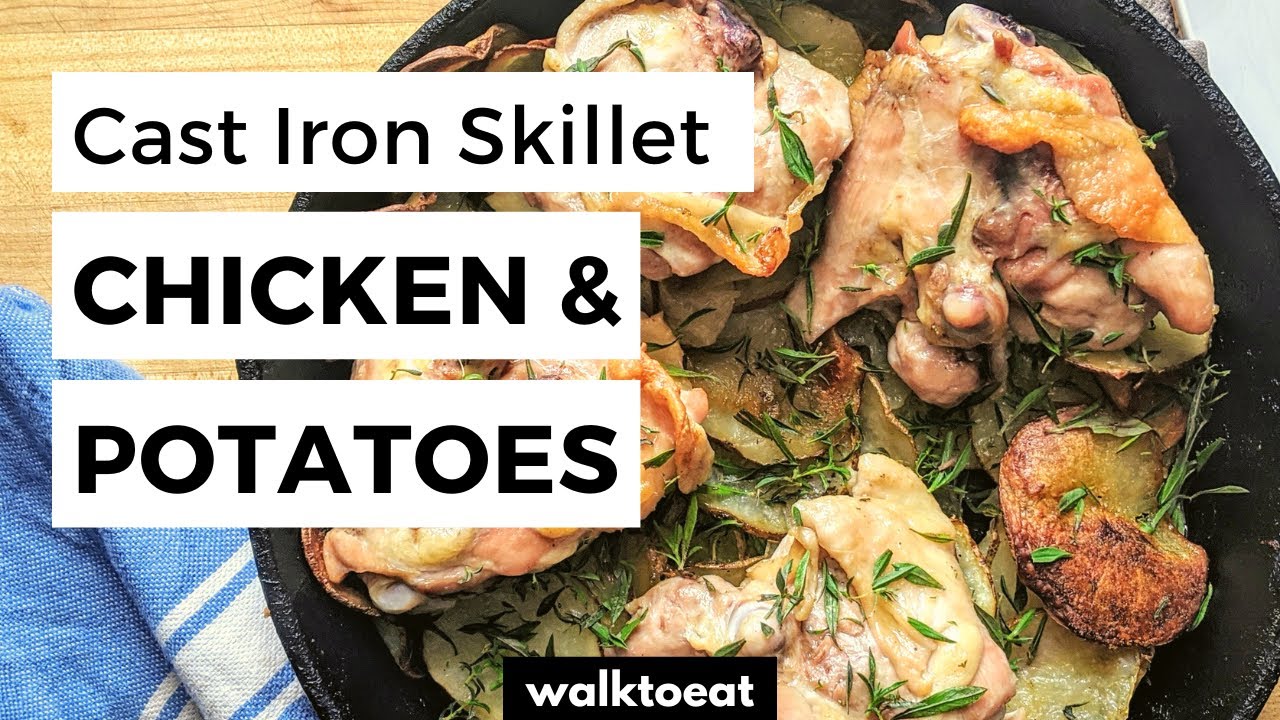 Cast Iron Skillet Chicken and Crispy Potatoes Recipe