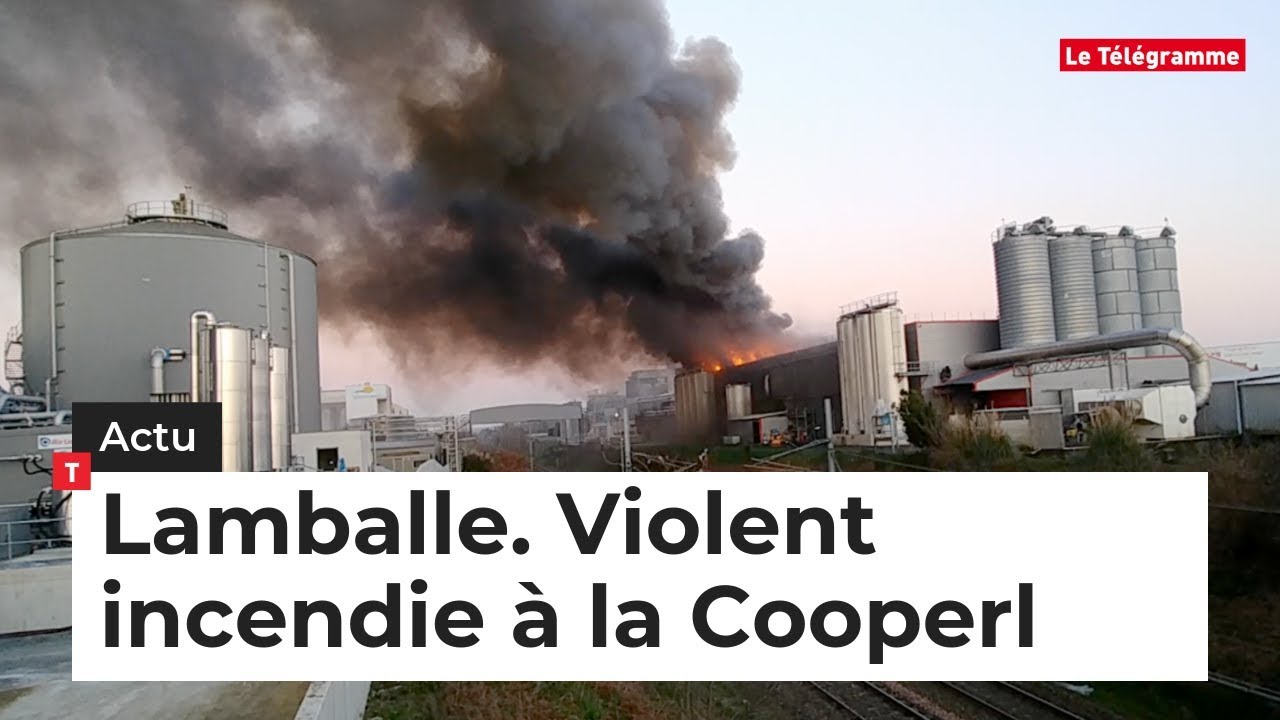 Lamballe-Armor. Violent incendie sur un site de la Cooperl