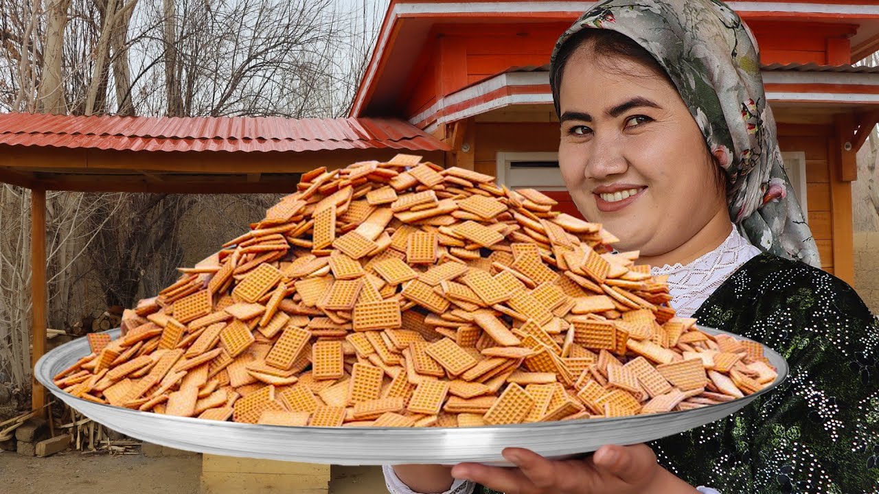 Traditional Biscuit Halwa for Ramadan 🌙 | Afghan Village Family Cooking